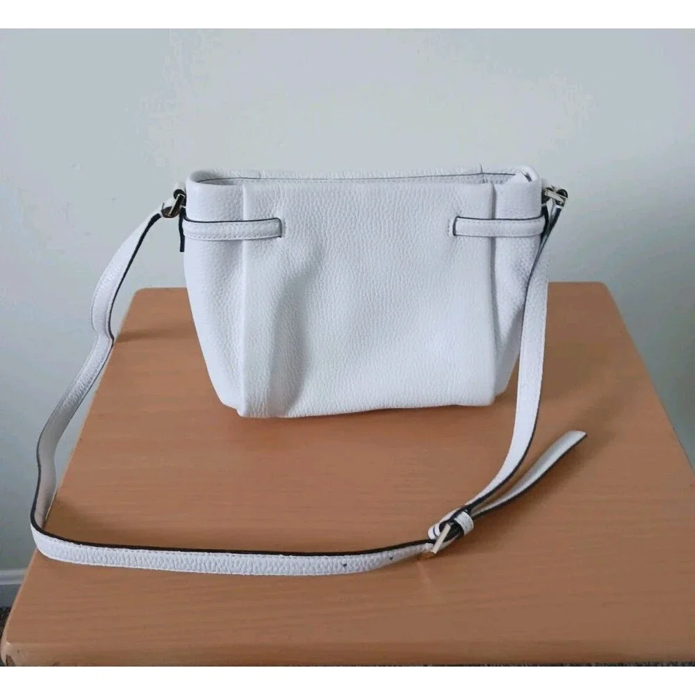 Kate Spade Holden Street Crossbody‎ Bag Pebbled Leather Ivory Satchel